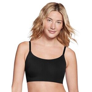 True & Co True Everybody Scoop Bralette Black Large Wireless Pullover Bra